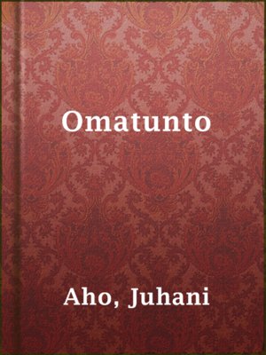 cover image of Omatunto